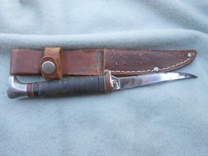 VINTAGE KABAR USA BIRD AND TROUT HUNTING KNIFE W/ SHEATH - Picture 1 of 9