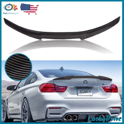 For 2007-2013 BMW E92 Coupe 328i 335i M3 Trunk Spoiler Rear Wing Black A4 Style Foto 1 de 4