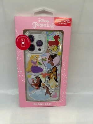 Funda Teléfono Princesa Disney para iPhone 13/14 Pro Max Lindo Diseño Nueva Foto 1 de 2