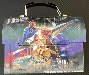 2012 Star Wars The Empire Strikes Back Lunch Tin Box Lando Leia Solo Luke R2D2 - Picture 1 of 7