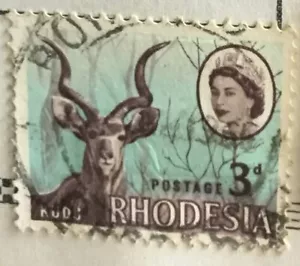 Southern Rhodesia QEII KUDU Stamp - Picture 1 of 1