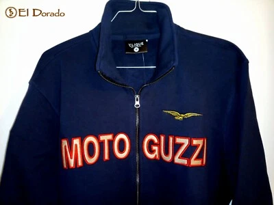 Felpa Full ZIP Avio Dark Navy Moto Guzzi by Agostini Mandello del Lario - Image 1 of 4