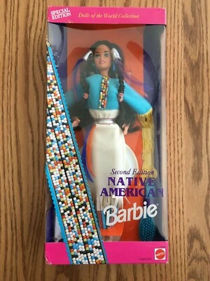 Barbie nativa americana, segunda edición 1993, muñecas del mundo, edición especial Foto 1 de 4