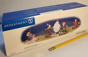 Department 56 Snow Village Halloween Trick Or Treat Kids 54937 Nice w/Box - Picture 1 of 5