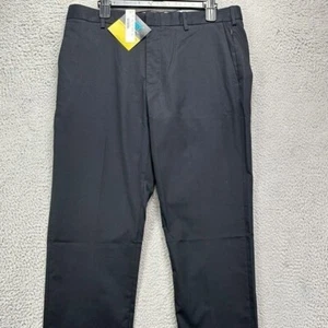 J Crew Ludlow 3XDry Pants Mens 34X36 Black Khakis Chino Slim Straight Fit NEW - Picture 1 of 10