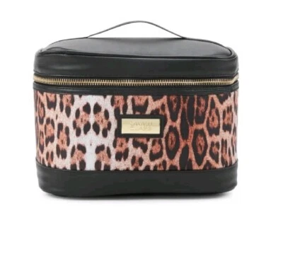 $195 NEW CAVALLI CLASS BY ROBERTO CAVALLI Animal Print Cosmetic Pouch Travel Bag - Image 1 of 4