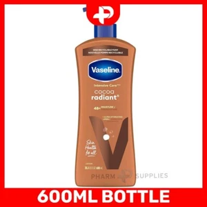 Vaseline Intensive Care Lotion Pump Cocoa Radiant Glow 48h Moisture 600ml - Picture 1 of 13