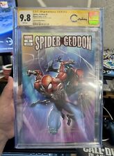Spider-Geddon 0 CGC 9.8 SS Signed By Clayton Crain NYCC Custom Label
