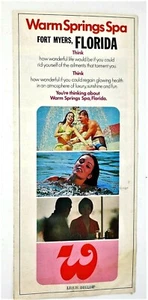 Brochure da viaggio vintage calda primavera spa Fort Myers Florida - Foto 1 di 5