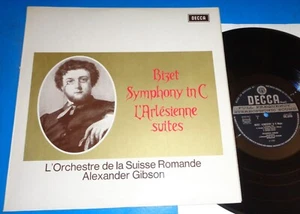 Alexander Gibson BIZET Symphony in C/L'Arlesienne Suites Decca SXL 6350 WB 3W/3W - Picture 1 of 2