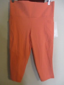 NUEVO CON ETIQUETAS Leggings Cortos Defecto Athleta Salutation Stash Pocket II en Brillo Puesta de Sol M - Imagen 1 de 7