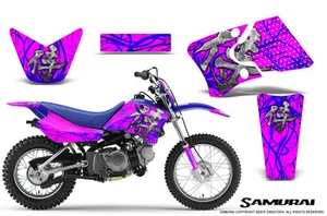 KIT DE GRÁFICOS YAMAHA TTR90 CREATORX CALCOMANÍAS SAMURAI AZUL-ROSA - Imagen 1 de 1
