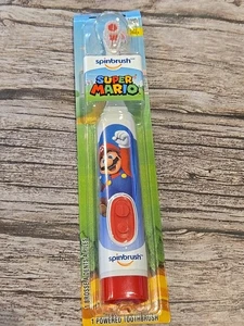Super Mario Kid’s Spinbrush Toothbrush Battery, Soft, 1 ct, Character Mario(220) - Picture 1 of 2