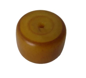 Vintage Faturan Bakelite Barrel Bead – Butterscotch Color, 7/8” Diameter - Picture 1 of 10