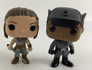Funko Pop Star Wars Last Jedi Finn Rey Bobblehead Vinyl Figure 4" Toy Lot - Picture 1 of 7