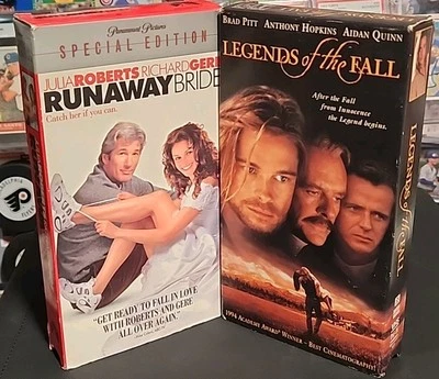 VHS Date Night Double Feature: Legends of the Fall (1995), Runaway Bride (1999) - Image 1 of 4