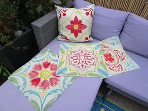 Mediterranean Tile Cushion Cover set x 4 Mandala Boho - Picture 1 of 6