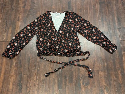 Рубашка женская Grateful Dead большая черная с розовым запахом топ с длинным рукавом нездоровая пища 2016 - Изображение 1 из 4