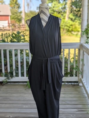 Macacão Michael Kors carvão jato conjunto sem mangas tamanho grande - Imagem 1 de 4