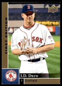 2009 Upper Deck First Edition J.D. Drew Boston Red Sox #44 - Picture 1 of 2