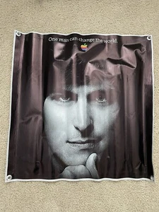 Vintage Apple Steve Jobs "One Man Can Change The World Vinyl Poster 28" x 28" - Afbeelding 1 van 6