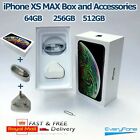 iPhone XS MAX boîte vide uniquement avec accessoires 64 Go 256 Go 512 Go