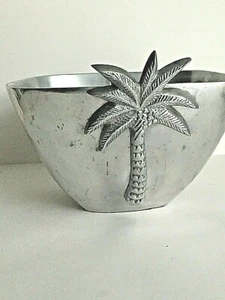 IHI Servizio Ciotola Vintage Peltro Decorazione Ananas Made in India 6,5"T x 9,5"D - Foto 1 di 9