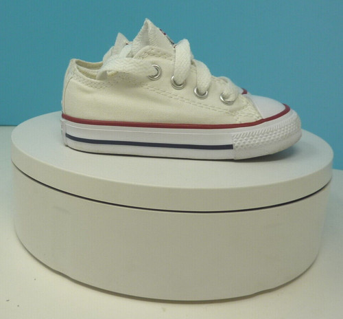 SCARPE DA GINNASTICA PER BAMBINI CONVERSE BIANCHE E ROSSE ALL STAR OXFORD UK C5 EU21 US5