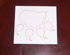 sticker / decal British Columbia Lions football logo 4 x 4 in. cat tracks - Picture 1 of 1