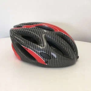 Casco LA Sports Pro rojo efecto carbono talla única - Imagen 1 de 8