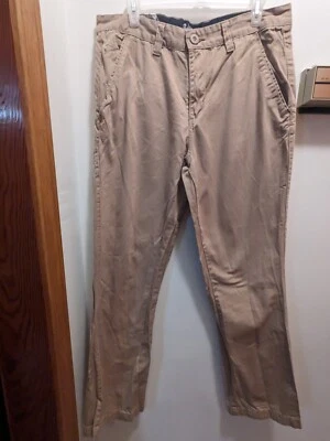 Pantalones de pierna cónica de carbono para hombre 33x32 color caqui tostado Foto 1 de 4