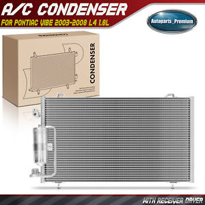 A/C Air Conditioning Condenser w/ Receiver Drier Assembly for Pontiac Vibe 03-08