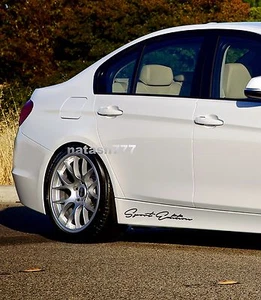 SPORT Edition Performance coche falda calcomanía pegatina emblema logotipo NEGRO (Se adapta a: BMW - Imagen 1 de 2
