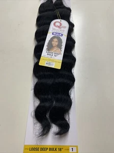 MILKY_WAY QUE HUMAN HAIR_MASTER MIX_LOOSE DEEP_BULK_18"_#1 - Imagen 1 de 4