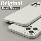 For iPhone 15 14 13 12 Pro Max 11 8 7 Soft Liquid Silicone Shockproof Case Cover