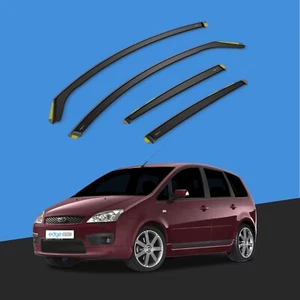 Ford Focus C-Max MK1 2003-2010 5 Door Hatchback Wind Deflectors 4pc Tinted - Picture 1 of 10