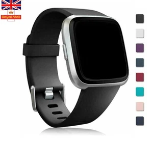 For Fitbit Versa 2/Versa Lite/Versa Replacement Silicone Sport Watch Band Strap - Picture 1 of 35