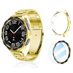 Set 3D PC Mod Dial Bezel Ring Frame for Samsung Galaxy Watch 6 Classic Protector - Zdjęcie 1 z 30