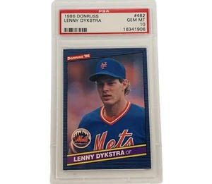 Lenny Dykstra Rookie Card RC 1986 Donruss #482 PSA Gem 10 Mets Phillies vintage - Picture 1 of 4