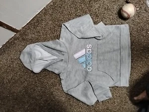 Adidas Girls' Active Pullover Hoodie Grey Heather Size-2t - Picture 1 of 3
