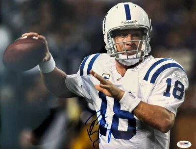 Peyton Manning Signed Indianapolis Colts 11x14 Photo PSA/DNA I71866 - Image 1 of 2