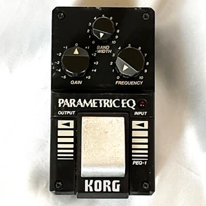 KORG PEQ-1 Parametoric Equalizer 1980's Vintage Guitar Pedal Made in Japan - Picture 1 of 23