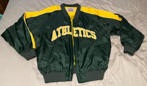 Vintage Oakland Athletics Jacket Off The Bench Size L Cover