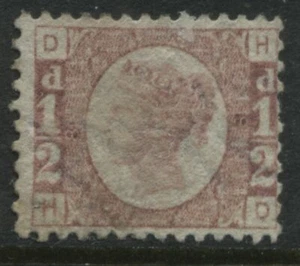 1870 1/2d Plate 8 lettered HD very lightly used (41) - Bild 1 von 1