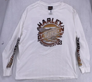 Harley Davidson Shirt Size 2XL XXL Birmingham Alabama Eagle White Graphic HD - Picture 1 of 11