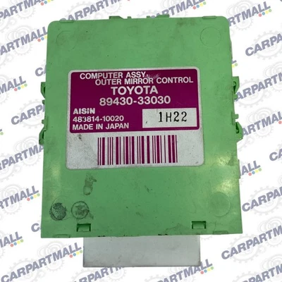 Unidad de módulo de control de espejo retrovisor de memoria Lexus ES330 2002 2003 Lexus ES300 2004 Foto 1 de 4