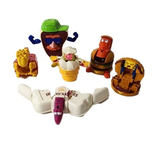 Vintage McDonalds Changeables Transformers Happy Meal Dinos Toys Lot Of 6 Rare - Picture 1 of 11