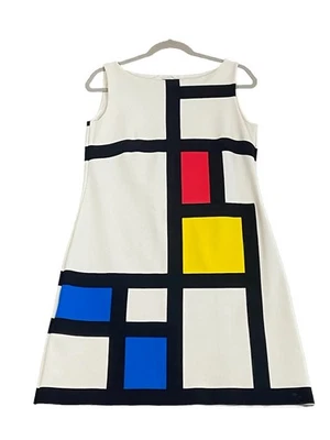 Vestido de cóctel Chiara Boni Petite Bata Mariagiulia bloques de colores ASO TV Ginger Lee Foto 1 de 4