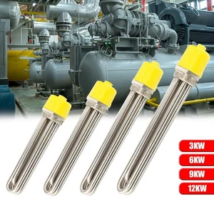 Tubo Riscaldamento 380V per Serbatoi Acqua Energia Solare e Aria 3 Opzioni Potenza 12KW - Foto 1 di 47