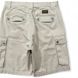 Pantaloncini Calvin Klein vintage uomo 31 avorio cotone tasca cargo cachi zip-fly anni 90 - Foto 1 di 8